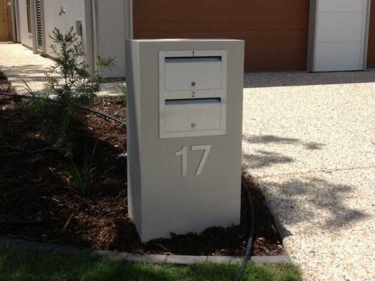2 Unit Mailbox with front opening Mailbox Solutions Brisbane